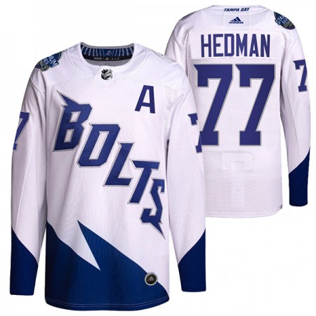Miehille NHL Tampa Bay Lightning Pelipaita Victor Hedman 77 Adidas 2022 Stadium Series Authentic